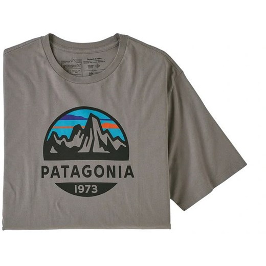 Koszulka męska Fitz Roy Scope Organic Patagonia (feather grey) Patagonia L SPORT-SHOP.pl okazja