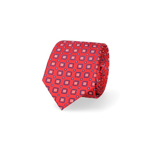 Krawat Czerwony Wzór Geometryczny Lancerto Lancerto S.A. okazja