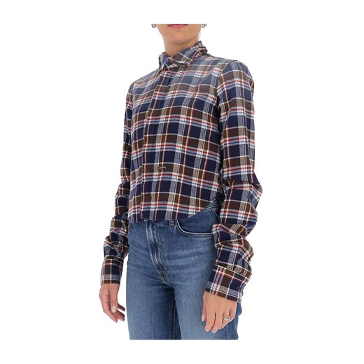 Faded-effect flannel shirt Dsquared2 44 IT showroom.pl