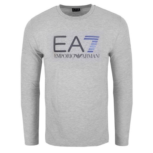 T-shirt męski Emporio Armani szary z napisami 