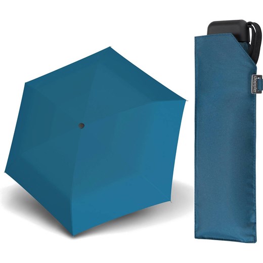 Parasol kieszonkowy Carbonsteel Mini Slim Doppler granatowy Doppler uniwersalny Delcaso