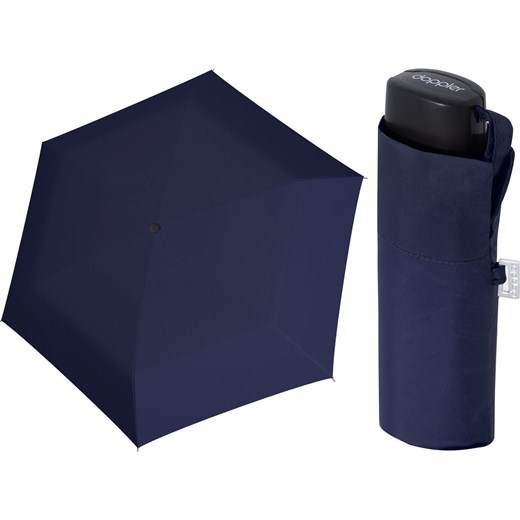 Parasol kieszonkowy Fiber Handy Doppler granatowy Doppler uniwersalny promocyjna cena Delcaso