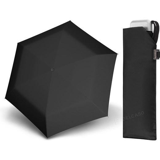 Parasol kieszonkowy Carbonsteel Mini Slim Doppler czarny Doppler uniwersalny Delcaso
