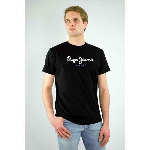 koszulka męska t-shirt pepe jeans czarny ze sklepu Royal Shop w kategorii T-shirty męskie - zdjęcie 107005221