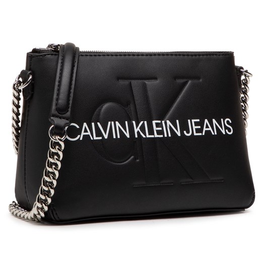 Calvin Klein kopertówka matowa niemieszcząca a4 elegancka skórzana na ramię 