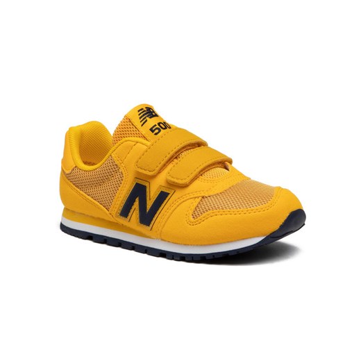 Buty sportowe dziecięce New Balance żółte na rzepy 