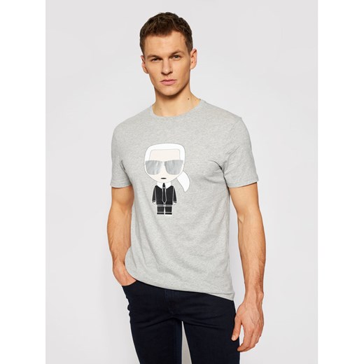 T-shirt męski Karl Lagerfeld z krótkim rękawem z nadrukami 