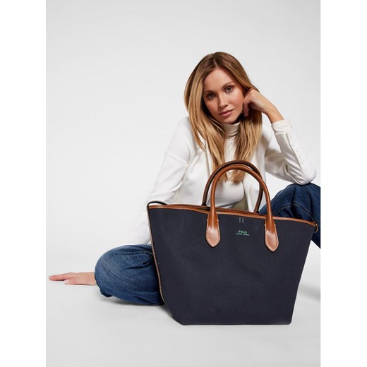 Shopper bag Polo Ralph Lauren matowa do ręki elegancka 