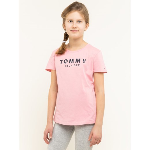Tommy Hilfiger T-Shirt Essential KG0KG04888 D Różowy Regular Fit Tommy Hilfiger 8 okazja MODIVO