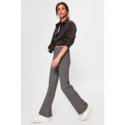 Trendyol Black Checked Knitted Pants Trendyol L Factcool