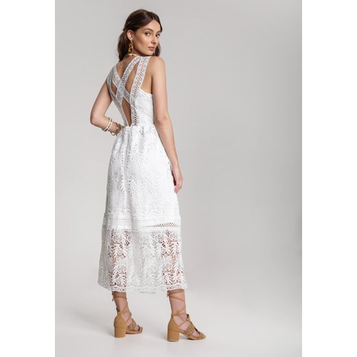Biała Sukienka Viviamara Renee M wyprzedaż Renee odzież