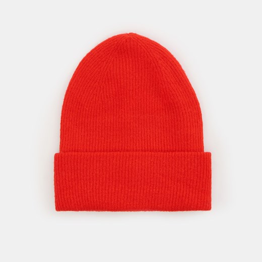 Mohito - Prążkowana czapka - Czerwony Mohito ONE SIZE okazja Mohito