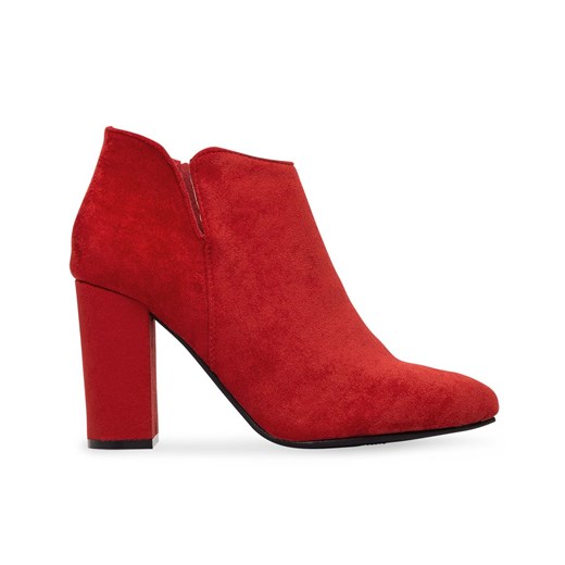 Botki damskie Ideal Shoes TX-2906 Czerwone Ideal Shoes 39 twojeobuwie.pl