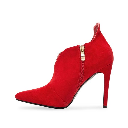 Botki damskie Ideal Shoes GH-2876 Czerwone Ideal Shoes 40 twojeobuwie.pl