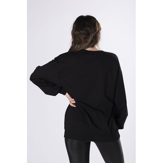 Moda Dla Ciebie bluza damska krótka z aplikacją