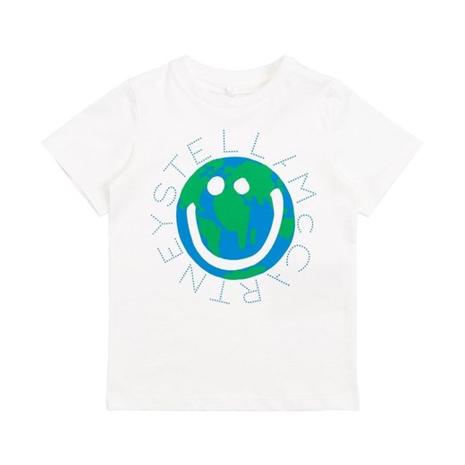 KOSZULKA T-SHIRT Z LOGO ŚWIATA PR Stella Mccartney 4y promocyjna cena showroom.pl