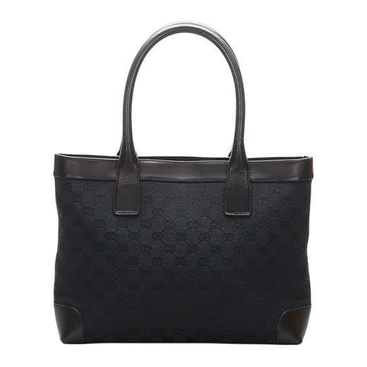 Gucci shopper bag czarna skórzana