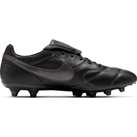 Buty sportowe męskie Nike skórzane czarne sznurowane 