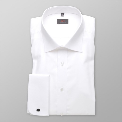 Biała taliowana koszula na spinki Willsoor S (37/38) / 176-182 Willsoor