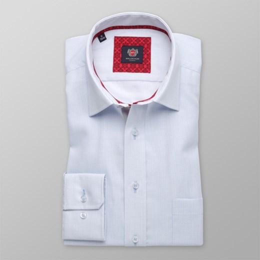 Jasnobłękitna taliowana koszula w kratkę Willsoor L (41/42) / 176-182 Willsoor wyprzedaż