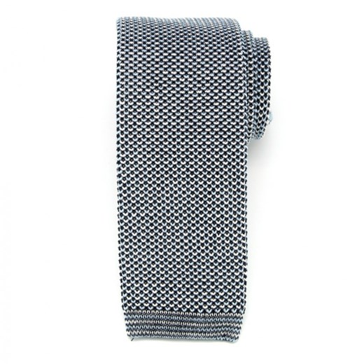 Niebiesko-czarny tkany krawat Willsoor Willsoor okazyjna cena