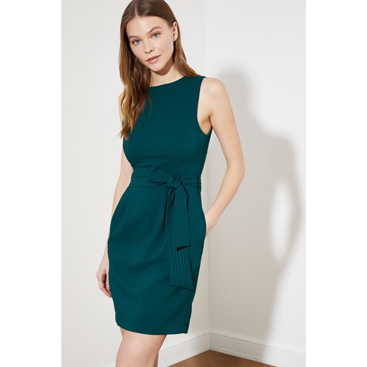 Trendyol Emerald Green Belt Dress Trendyol 40 Factcool
