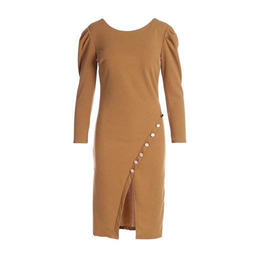 Camelowa Sukienka Alpharetta Renee S/M promocyjna cena Renee odzież