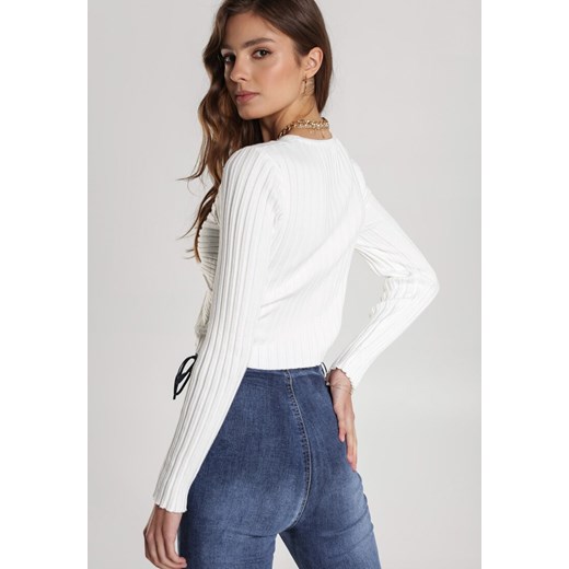 Biały Sweter Alurenna Renee S/M promocyjna cena Renee odzież