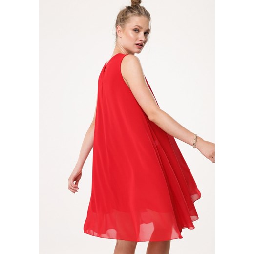Czerwona Sukienka Ininfection M/L promocja Born2be Odzież