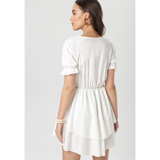 Biała Sukienka Astereisis S/M Born2be Odzież promocyjna cena