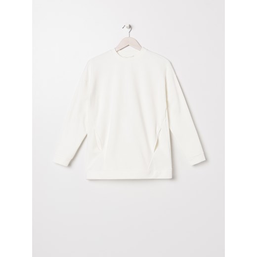 Bluza damska biała Sinsay jesienna krótka 