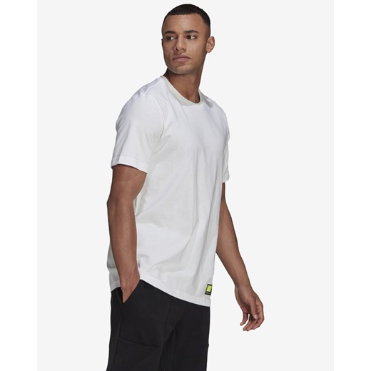T-shirt męski Adidas Performance biały z krótkim rękawem 