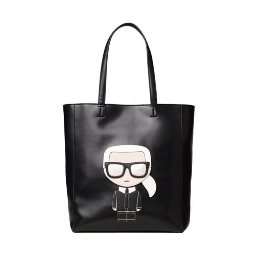 Shopper bag Karl Lagerfeld na ramię duża na wakacje 