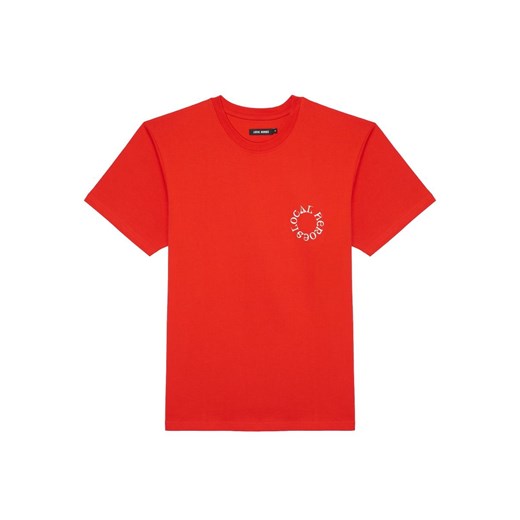 Local Heroes t-shirt męski w stylu młodzieżowym bawełniany czerwony 