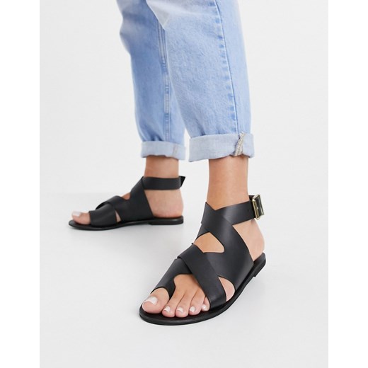 Sandały damskie Asos płaskie bez obcasa 