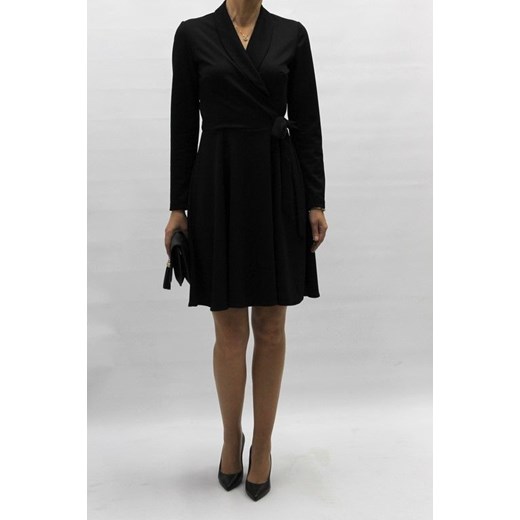 Kopertowa sukienka czarna Mm Fashion 46 MM Fashion