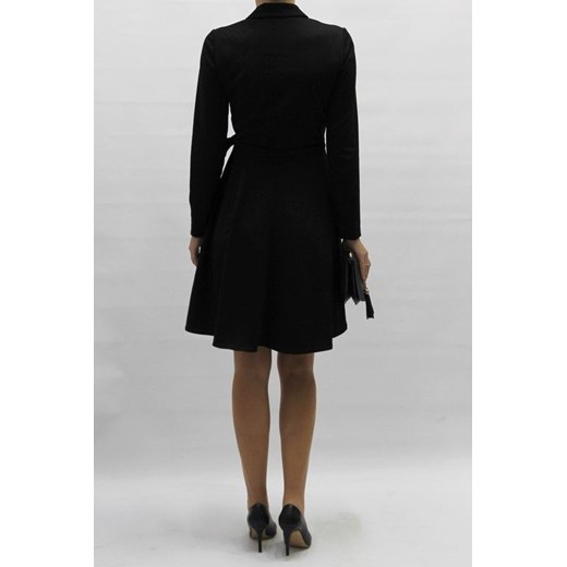 Kopertowa sukienka czarna Mm Fashion 48 MM Fashion