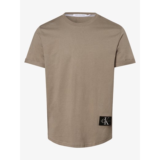 T-shirt męski Calvin Klein bawełniany na wiosnę z krótkim rękawem 