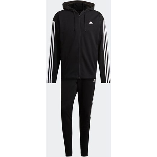 Dres męski Sportswear Ribbed Insert Track Suit Adidas (black) XL SPORT-SHOP.pl