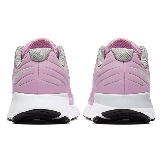 Buty sportowe damskie Nike różowe ze skóry sznurowane na płaskiej podeszwie 