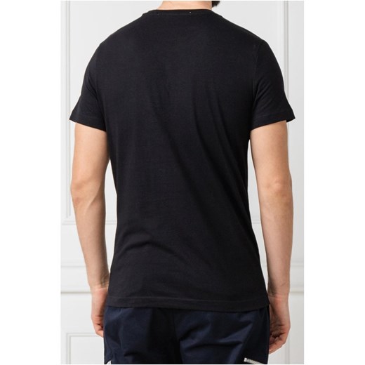 Calvin Klein t-shirt męski z bawełny czarny z krótkimi rękawami 
