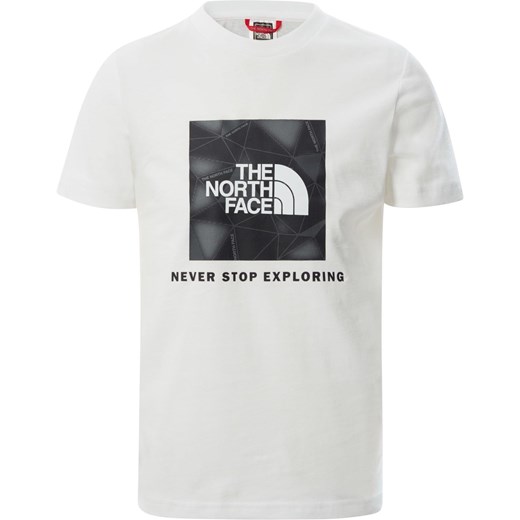 Biały t-shirt chłopięce The North Face z krótkim rękawem 