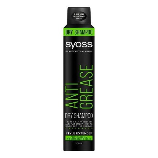 SYOSS_Anti Grease Dry Shampoo suchy szampon do włosów szybko przetłuszczających się 200ml Syoss perfumeriawarszawa.pl