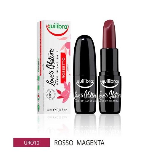 EQUILIBRA_Love's Nature Lipstick pomadka do ust Red Magenta 4ml Equilibra perfumeriawarszawa.pl