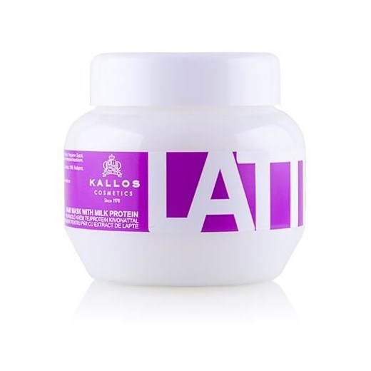 KALLOS_Latte Hair Mask With Milk Protein maska do włosó zniszczonych zabiegami chemicznymi 275ml Kallos perfumeriawarszawa.pl