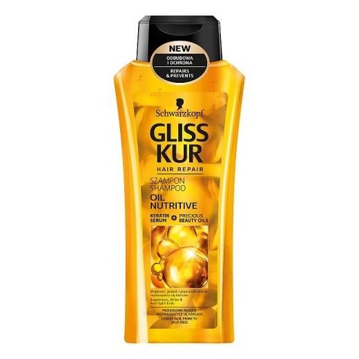 GLISS KUR_Oil Nutritive Shampoo odżywczy szampon do włosów z olejkami 400ml Gliss perfumeriawarszawa.pl