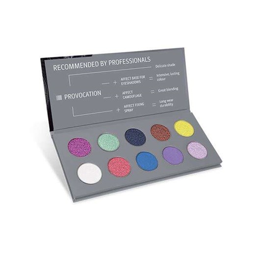 AFFECT_Provocation Pressed Eyeshadow Palette paleta cieni prasowanych 10x2-2,5g Affect perfumeriawarszawa.pl