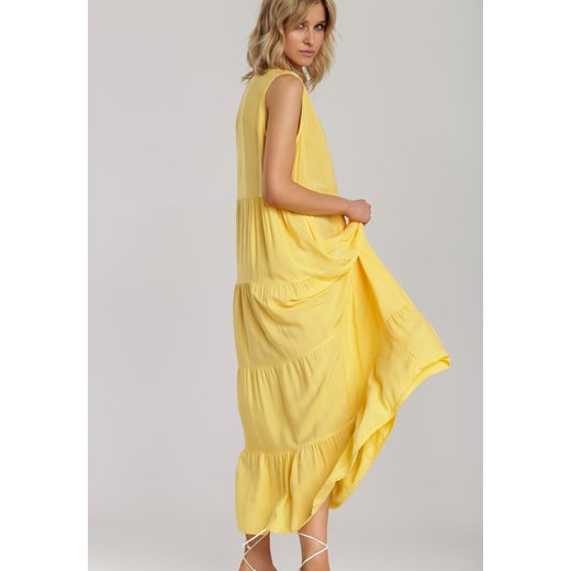 Żółta Sukienka Kalithusa Renee L/XL wyprzedaż Renee odzież
