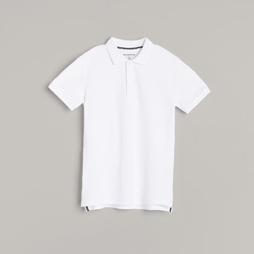 Reserved - Biała koszulka polo - Biały Reserved 164 Reserved