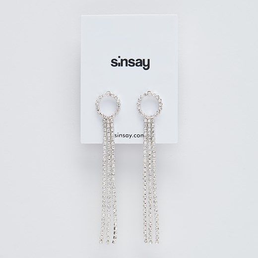 Sinsay - Wiszące kolczyki - Srebrny Sinsay Jeden rozmiar wyprzedaż Sinsay